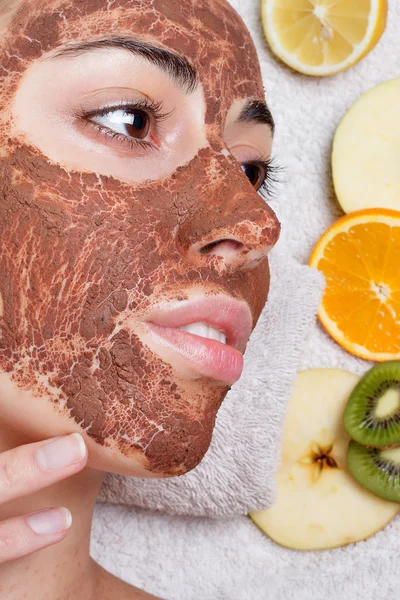 Máscaras faciales de frutas caseras naturales — Foto de Stock