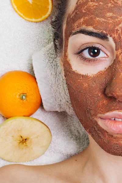 Natural homemade fruit facial masks — Stock Photo, Image