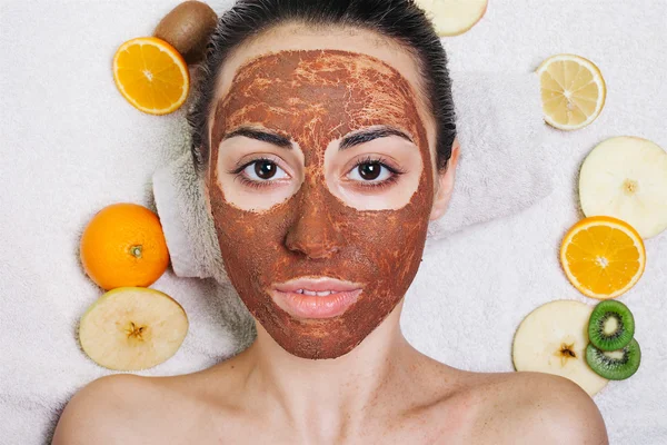 Naturlige hjemmelavede frugt ansigtsmasker - Stock-foto