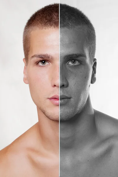 Young man portrait, isolated on a white background. — Stock Photo, Image