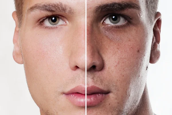 Young man portrait, isolated on a white background. — Stock Photo, Image