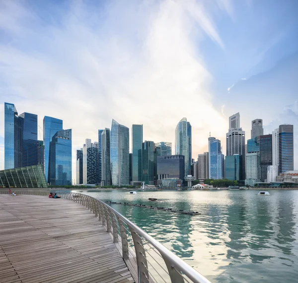 Вид на центральний обрис Сінгапуру — стокове фото