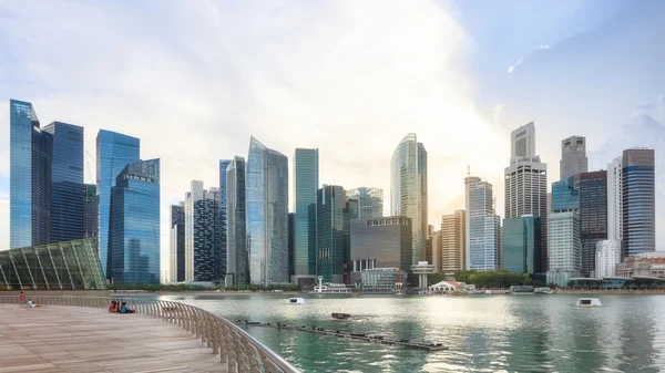 Blick auf die zentrale Singapore-Skyline — Stockfoto
