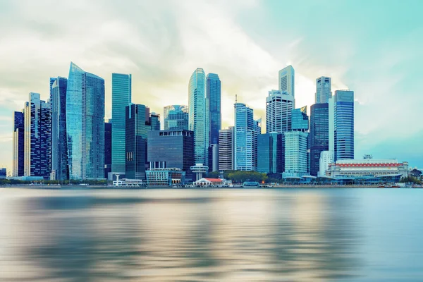 Pohled na centrální panoráma Singapuru — Stock fotografie