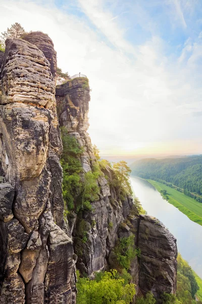 Szász-Svájc nemzeti park táj, Németország — Stock Fotó