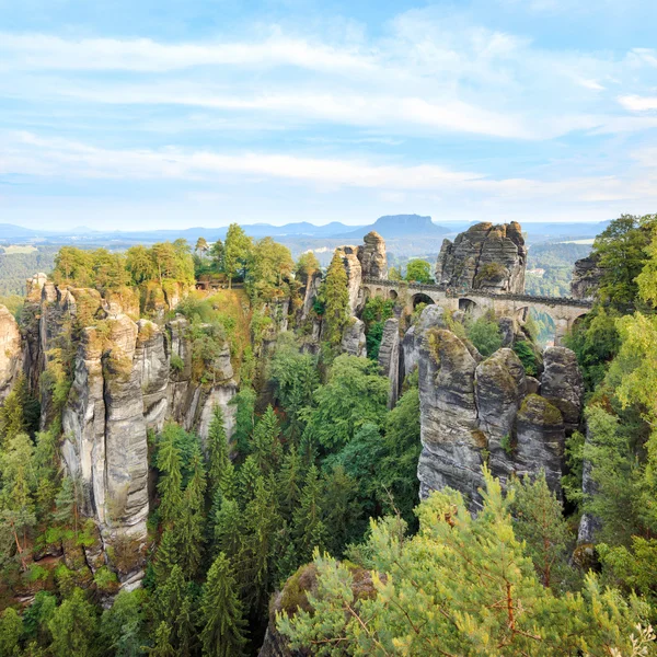 Saxon Switzerland national park landscape, Germany — Stock Photo, Image