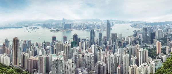 Panorama van centrale Hong Kong — Stockfoto