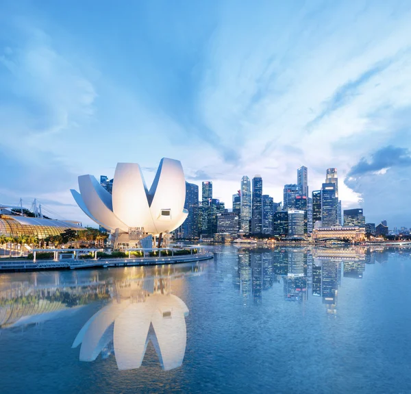 Pohled na centrální Singapur — Stock fotografie