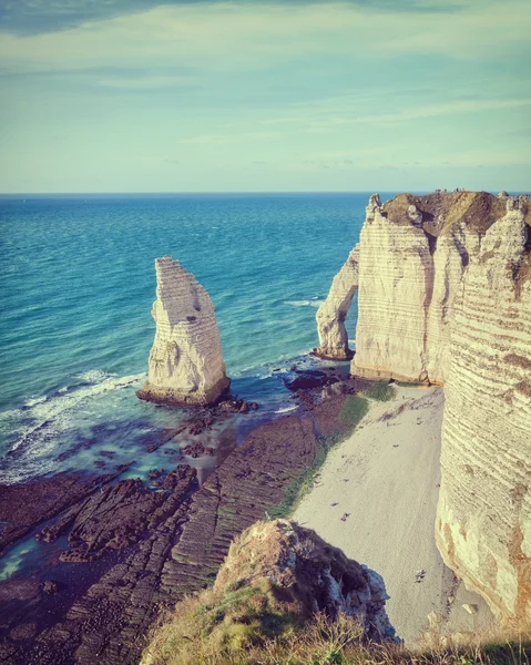 Famouse Etretat arch rock, Francia — Foto de Stock