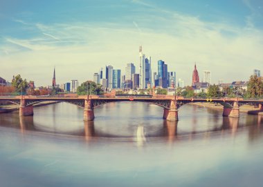 Modern Frankfurt am Main, Almanya'nın manzarası