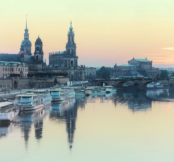 Régi város Dresden, Szászország, Németország — Stock Fotó