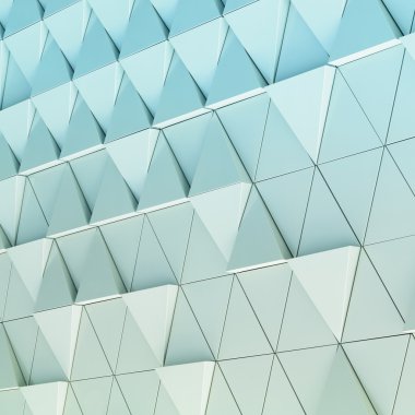 3D illüstrasyon soyut mimari desen