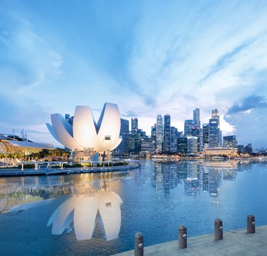View of central Singapore clipart