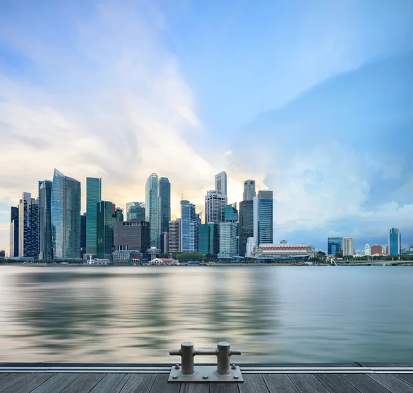 Pohled na centrální panoráma Singapuru — Stock fotografie