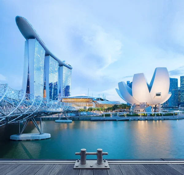 Blick auf die zentrale Singapore — Stockfoto