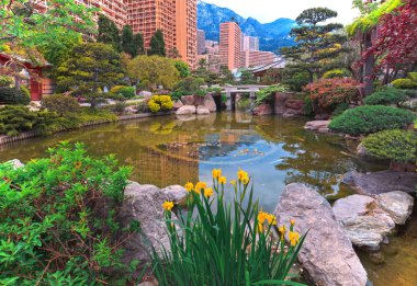 Monaco Bahçe, Cote d'Azur görünümünü
