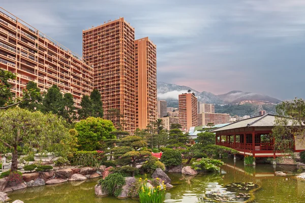 Vista sul giardino di Monaco, Costa Azzurra — Foto Stock