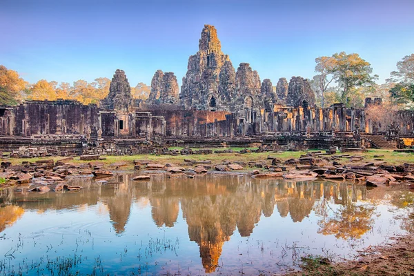 Bayon chrám Angkor, Siem Reap, Kambodža — Stock fotografie