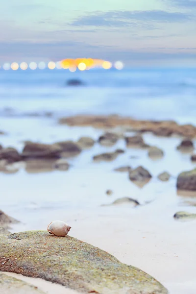 梦幻迷离的炽热海景背景 — 图库照片