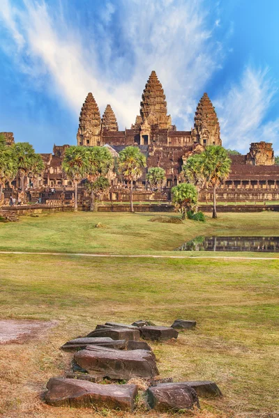 Angkor wat chrám, siem sklizeň, Kambodža — Stock fotografie