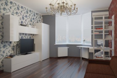 Daire salon render