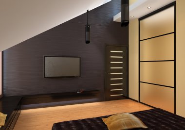 Daire salon render