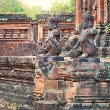 Banteay Srei tapınak Dvarapala heykeller, Kamboçya