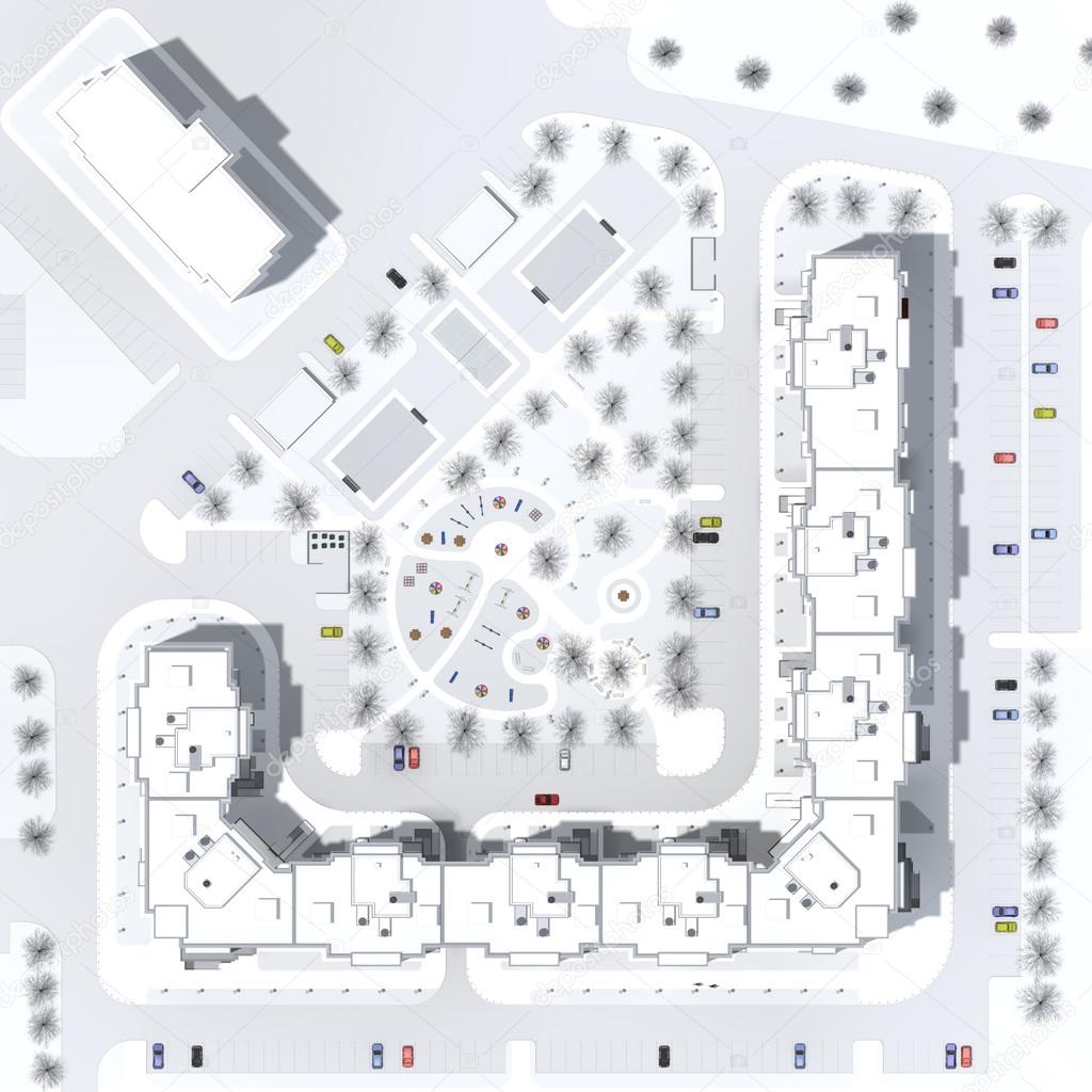 architectural master plan of a building