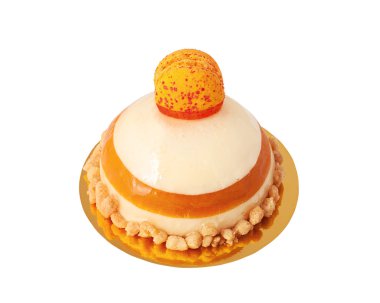 beyaz izole jöle kek