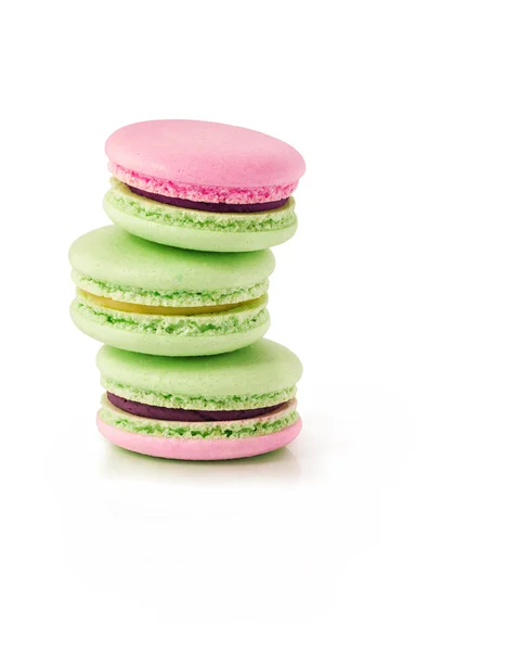 Macarons isolated on white — Stock Photo, Image