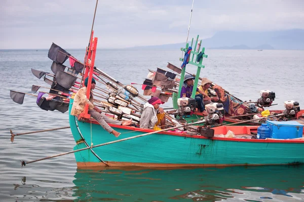 Traditionelle asiatische Fischerei — Stockfoto