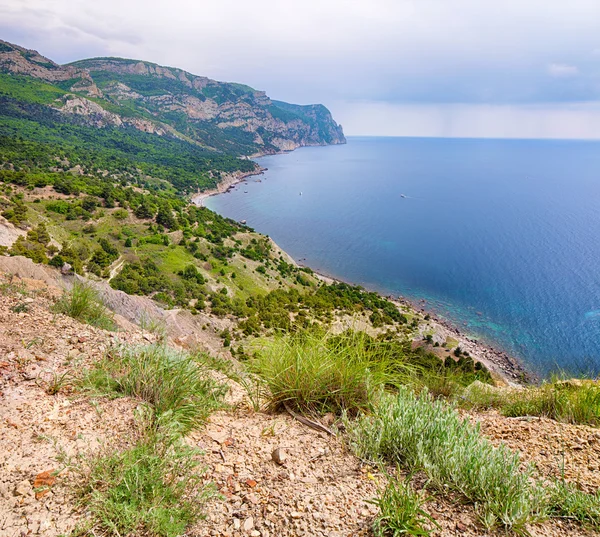 Скалистый морской пейзаж Крыма, Украина — стоковое фото