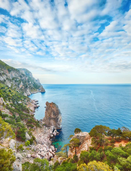 Скалистый морской пейзаж Крыма, Украина — стоковое фото