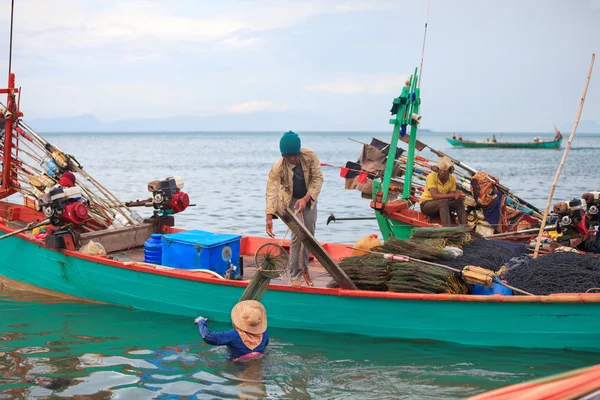 Traditionelle asiatische Fischerei — Stockfoto