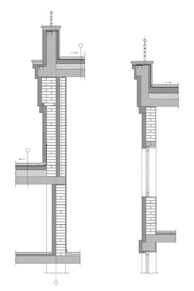 Structural drawing — Stock Photo, Image