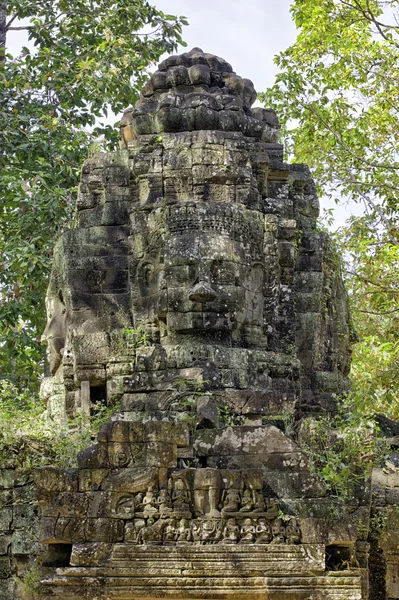 Bayon templet statyer, Angkor, Siem Reap, Kambodja — Stockfoto