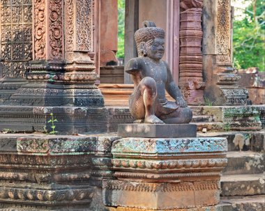 Banteay Srei tapınak Dvarapala heykeller, Kamboçya