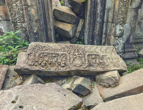 Angkor Frau Basrelief, Kambodscha — Stockfoto