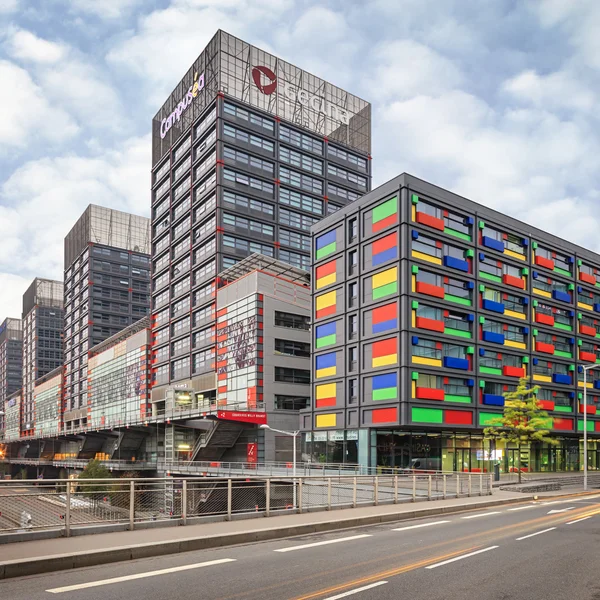 Lille Europe railway station yakınındaki modern bölgesi