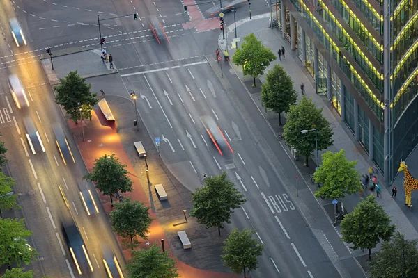 Berlin, Almanya, Potsdamer platz yukarıdan