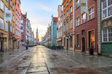 Gdansk, Polonya - 26 Eylül 2015: Merkez Gdansk