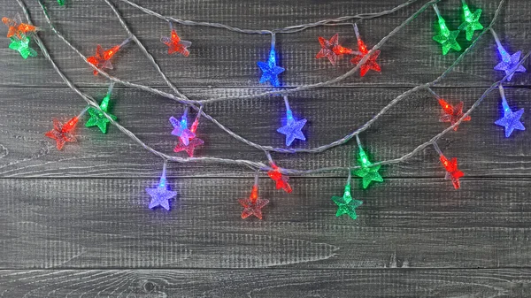 Weihnachten Hintergrund mit Sternenbeleuchtung — Stockfoto