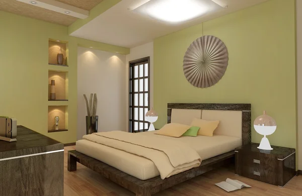 Render daire yatak odası