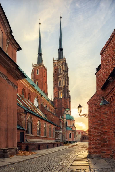 Iglesia de Wroclaw Tumski Island — Foto de Stock