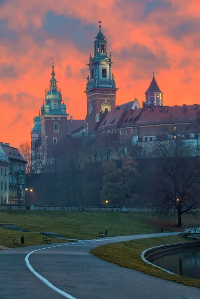 Krakkó Wawel-kastély — Stock Fotó