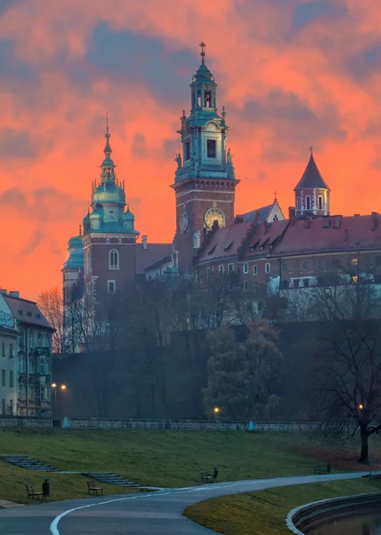 Castillo Real de Cracovia Wawel — Foto de Stock