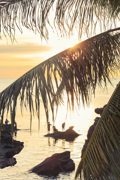 Pôr do sol no oceano — Fotografia de Stock