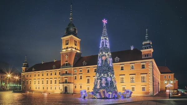 Árbol de Navidad en Varsovia — Foto de Stock