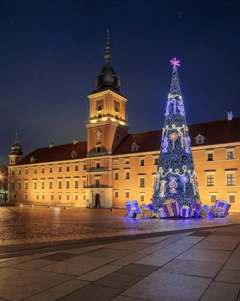 Árbol de Navidad en Varsovia — Foto de Stock