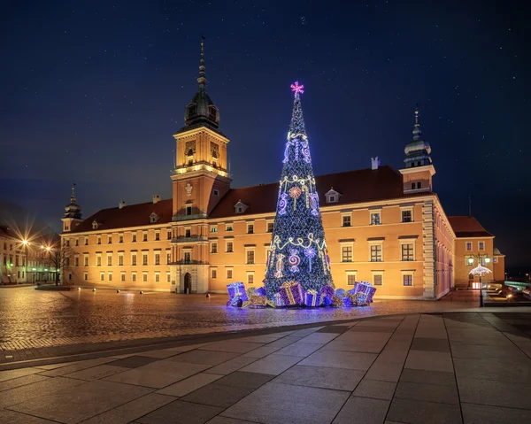 Árbol de Navidad en Varsovia — Foto de Stock